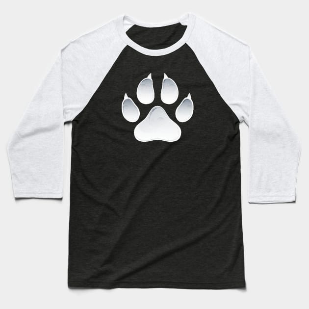 cat paw Baseball T-Shirt by Lamink